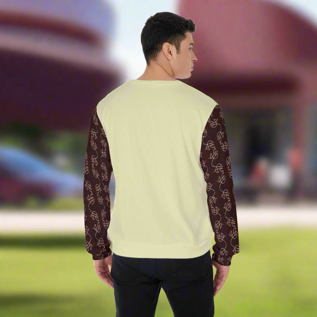 All-Over Print Men's Thicken Sweater image 2