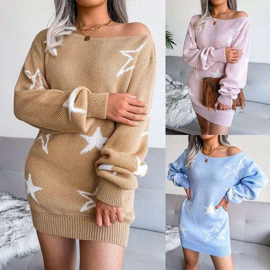 Starred Sweater Skirt