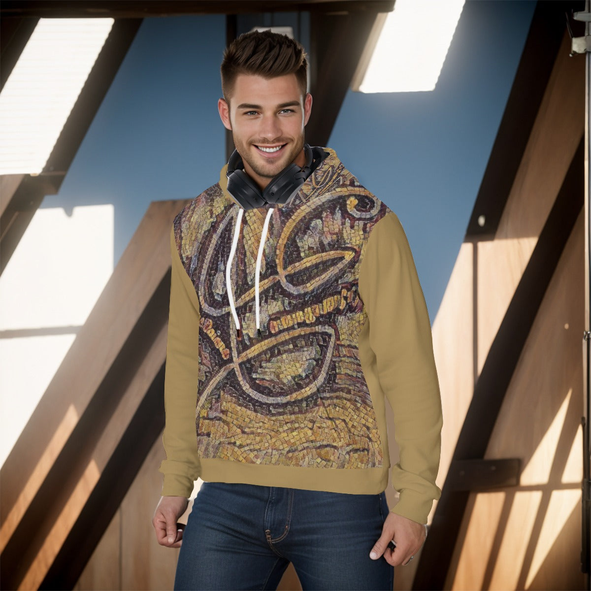 All-Over Print Men's Pullover Hoodie image 1