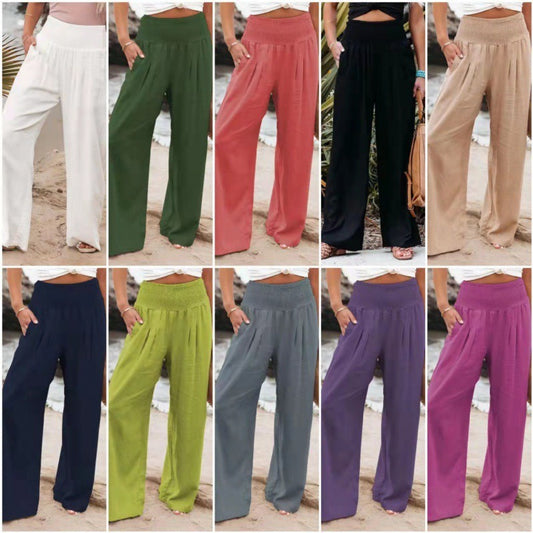 Spring and Summer Wide Leg Pants for Women