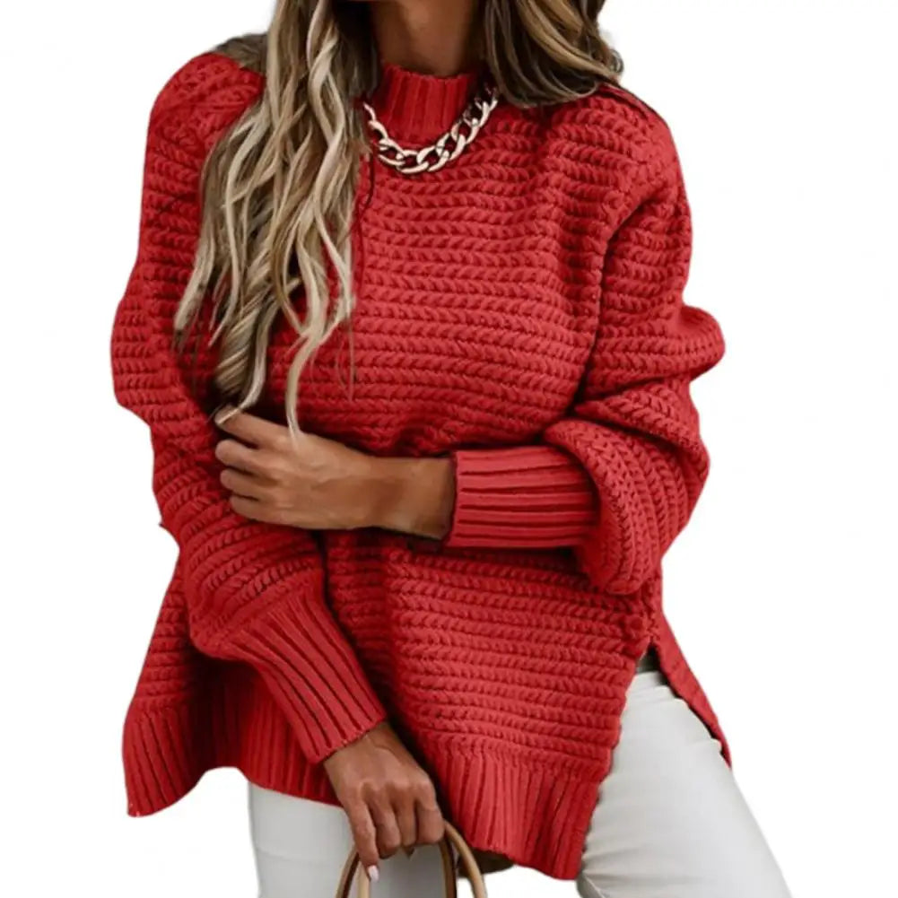 High Collar Thick Knitting Sweater