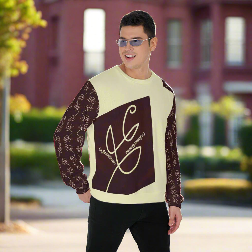 All-Over Print Men's Thicken Sweater image 0