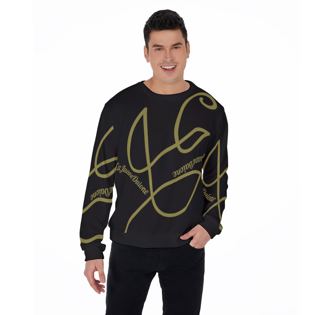 All-Over Print Men's Thicken Sweater image 3