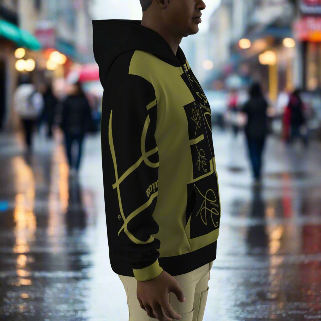 All-Over Print Zip Up Hoodie With Pocket image 0