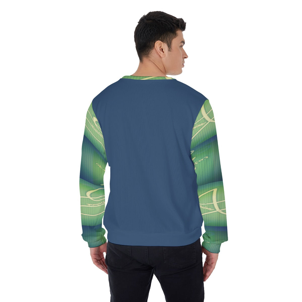 All-Over Print Men's Thicken Sweater image 2