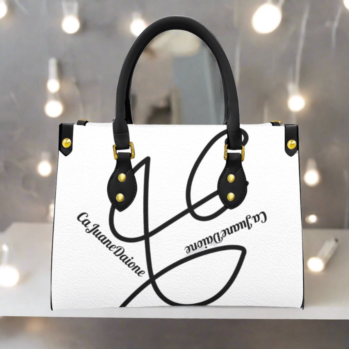 CaJuaneDaione Tote Bag With Black Handle