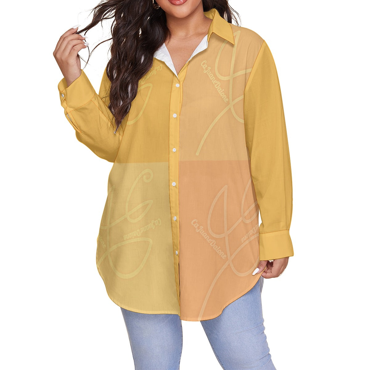 CaJuaneDaione Shirt With Long Sleeve(Plus Size)